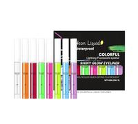 Eyeliner liquide - Brille dans l'obscurité - Crayon eye-liner imperméable - Pour voyage d'affaires, maison, extérieur, école, Halloween, Noël, utilisation quotidienne, performance scène