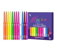 Eyeliner liquide coloré, eyeliner liquide coloré, 12 couleurs, imperméable, séchage rapide, accessoire de fête, liner graphique hautement pigmenté pour une longue durée