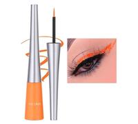 Eyeliner liquide de 10 couleurs Eyeliner mat à séchage rapide, Eyeliner coloré en gel imperméable durable et sans floraison, Eyeliner liquide de couleur bonbon hautement pigmenté, Orange