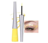 Eyeliner liquide de 10 couleurs Eyeliner mat à séchage rapide, Eyeliner coloré en gel imperméable durable et sans floraison, Eyeliner liquide de couleur bonbon hautement pigmenté, Jaune