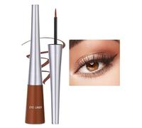 Eyeliner liquide de 10 couleurs Eyeliner mat à séchage rapide, Eyeliner coloré en gel imperméable durable et sans floraison, Eyeliner liquide de couleur bonbon hautement pigmenté, brun