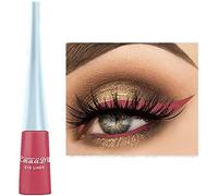 Eyeliner liquide de 10 couleurs Eyeliner mat à séchage rapide, Eyeliner coloré en gel imperméable durable et sans floraison, Eyeliner liquide de couleur bonbon hautement pigmenté, Pastèque