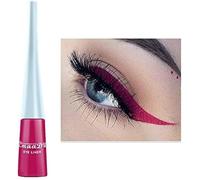 Eyeliner liquide de 10 couleurs Eyeliner mat à séchage rapide, Eyeliner coloré en gel imperméable durable et sans floraison, Eyeliner liquide de couleur bonbon hautement pigmenté, Rouge violacé