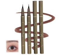 Eyeliner liquide imperméable, lot de 4 stylos eye-liner Ultra fins marron, longue durée et résistant aux taches, pour un usage quotidien, gris marron