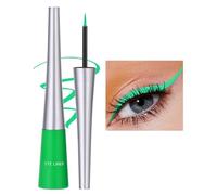 Eyeliner Liquide Mat 10 Couleurs à Séchage Rapide, Gel Imperméable Durable Sans Floraison, Hautement Pigmenté Couleur Bonbon - Vert