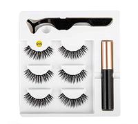 Eyeliner magnétique Kit de faux cils facile à porter Eyeliner liquide à séchage rapide Eyeliner magnétique de faux cils Eyeliner liquide magnétique Eyeliner liquide False Eyelashes Set # 15