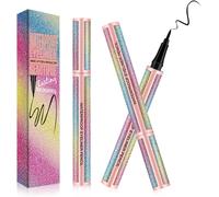Eyeliner Pencil, Eyeliner Liquide Waterproof, Imperméable, Longue Durée, Sans Bavures, Tenue 24h - Noir