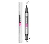 Eyeliner Tampon 2-en-1 avec Pointe de Précision, Eye Liner Noir Waterproof & Sans Transfert, Double Embout pour un Regard Cat Eye Symétrique (Noir)