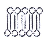 Eyenets Lot de 10 boulons à œil de vigne M5 x 65 mm en acier inoxydable 304 pour loisirs créatifs et suspension de cadres en bois