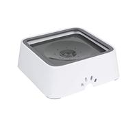 EYENIMAL - Gamelle à Eau Anti-Éclaboussures EYENIMAL Gamelle de 2 litres pour Chien, Blanc - Gris