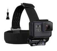 Eyeon Head Strap Fixation Frontale Harnais Fixation Support de Tete Bandeau avec J Hook pour et Vis pour GoPro, Xiaomi YI, SJCAM, Campark, Victure, Crosstour, Apeman Action Caméra