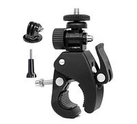 Eyeon Support de fixation pour caméra de moto - Pour guidon de vélo - Compatible avec GoPro Hero 10 9 8 7 6 5 4 3+ 3 caméras d'action SJCAM YI (17-35 mm)