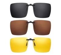 EyeOrion Cadre en métal - Verres polarisés - Lunettes de soleil clipsables - 3C, 51*61