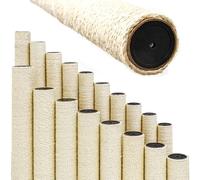 eyepower Ø 9,2 cm : 30 cm Poteau de Rechange Arbre à Chat - M8 Poteaux à Griffer avec Corde en Sisal - Grattoir pour Chats Résistant - Tronc d'arbre Pièces Détachées Colonne Griffoir Remplacement