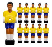 EYEPOWER 11 Figurines de Baby-Foot 13mm - Brésil Jaune Bleu - Figurines de Football de Table - Table de Baby-Foot Accessoires Football Pièces de Rechange Table de Football - Joueurs de Baby-Foot