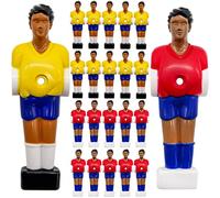 eyepower 22 Figurines de Baby-Foot 13mm - Espagne vs. Brésil - Figurines de Football de Table - Table de Baby-Foot Accessoires Football Pièces de Rechange Table de Football - Joueurs de Baby-Foot