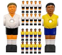 eyepower 22 Figurines de Baby-Foot 16mm - Allemagne vs. Brésil - Figurines de Football de Table - Table de Baby-Foot Accessoires Football Pièces de Rechange Table de Football - Joueurs de Baby-Foot