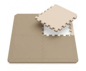 eyepower 3.2qm Tapis de Sol pour Gym - 2cm - 8 Puzzles de Sol - 63x63 Dalles en Mousse - Tapis Home Trainer Banc de Musculation - Floor Mat Tatami Judo -Tapis de Sport Fitness a la Maison Gym Mat