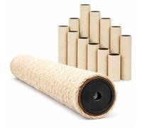 eyepower Ø 9,2 cm : Poteau à Griffer de Remplacement 40 cm Filetage M10 - Colonne en Sisal avec Noyau Stable - Accessoire Arbre à Chat pour Réparation Griffoir - Pilier Robuste avec Corde Naturelle