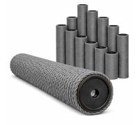 eyepower Ø 9,2 cm : Poteau à Griffer de Remplacement Gris - 20 cm Filetage M8 - Colonne en Sisal avec Noyau Stable - Accessoire Arbre à Chat pour Réparation Griffoir - Pilier avec Corde Naturelle