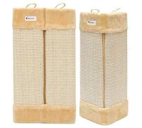 EYEPOWER Accessoire De Grattage pour Chat en Sisal Naturel - 50 Cm - Protection des Coins Murs Meubles - avec Montage Mural Durable Résistant Sécurisé - Utilisation Intérieure et Extérieure