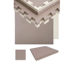 eyepower Extra Épais : 1,6qm Tapis de Sol pour Gym 4cm - 2 Puzzles de Sol 90x90 - Dalles en Mousse - Tapis de Musculation Tapis de Chute - Floor Mat Tatami Judo - Tapis de Sport Fitness a la Maison