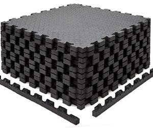 EYEPOWER Lot de 12 Tapis de Protection de Sol - 63 x 63 cm - 2 cm - 4,8 m²