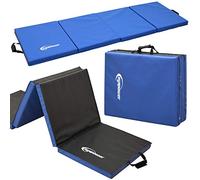 EYEPOWER Matelas d'entrainement 200x60x5cm Tapis de Sport rembourré Pliant Bleu