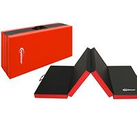 EYEPOWER Matelas d'entrainement RG20 200x100x5cm épais Pliant Portable Rouge-Noir