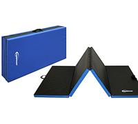 EYEPOWER Matelas d'entrainement RG20 220x110x5cm épais Pliant Portable Bleu-Noir
