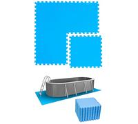 EYEPOWER Tapis de Piscine 8,4 m² - 36 Tapis de Sol EVA 50x50 - Jeu de Dalles Protection Extérieure