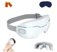 Eyerelis Masque de thérapie à la vapeur, ajustement à 360°, arrêt automatique, 2 niveaux réglables, masque pour les yeux à vapeur Eyerelis pour les cernes, les poches et les yeux secs - Restaure le