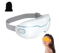 Eyerelis Steam Eye Mask, 2 Levels Adjustable Smart Hot & Cold Steam Eye Mask, for Dark Circles, Puffiness, Dry Eyes Relief (White19)