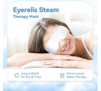 Eyerelis Steam Therapy Mask, 2 Levels Adjustable Smart Hot & Cold Steam Eye Mask for Dark Circles, Puffiness, Eyerelief Masks for Dark Circles, Puffiness, Dry Eyes Relief (White,A13)