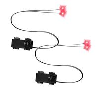 Eyes luisants à LED - 7,5 cm / 2,95 Pouces Lumières Yeux pour Les crânes, décorations de Foudre d'halloween, décorations d'horreur LED, Accessoires squelettes effrayants pour citrouilles
