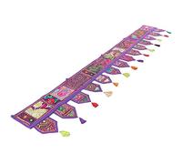 Eyes of India - Coloré Porte Fenêtre Tour de Lit Toran Tenture Murale Indien Boho Chic Décorative Bohème Accent Fait à la Main - Pourpre, 78 X 13 in. (200 X 33 cm)