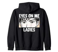 Eyes on Me Ladies Anime Style Confident Cool Guy Sweat à Capuche