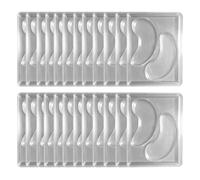 Eyes Patch Mold - 12/24pcs DIY Reusable Silicone Casting Trays, Features Platinum-Cured Medical-Grade Material For Pure Absorption, Smooth-Contour Edge Design Ensures Gentle Skin Contact | Facia