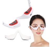 Eyes Red Light Therapy Glasses with 3 Microcurrent Levels Revitalizing Beauty Device for Dark Circles Fine Lines and Wr