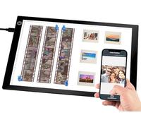 Eyesen Visualiseur de diapositives pour anciennes diapositives - Scanner négatif de diapositives - Numériseur de diapositives - Pour prendre en charge les diapositives photo et le balayage négatif de