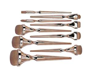 Eyeshadow Brushes - 9 Pieces Soft Professional Reusable Tool - Painting Drawing Supplies For Teachers Artists Pastel Ink Vanity Wedding Bridal Salon Home