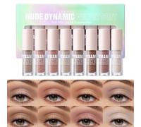 Eyeshadow liquide mat, ensemble de fards à paupières imperméable, formule de longue durée de longue durée, compacte, adaptée aux voyages et aux débutants, 1 set pour les filles de la fête des femmes