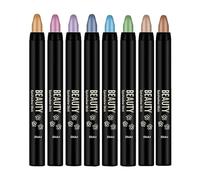 Eyeshadow Stick Set, 8Pcs Glitter Eyeshadow Pencil, Smudge-Proof Eyeshadow Sticks, Creamy Eyeshadow Pencils, Lightweight Eyeshadow Sticks, Blendable Eyeshadow Pencils, Long-Lasting Eye Makeup, Vibrant