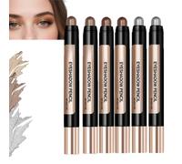 Eyeshadow Stick Soft Cream Eyeshadow pour la peau plus âgée,Crème imperméable Crayon Eyeshadow Stick,Eyesh/adows pour les femmes plus âgées,Multi-couleur Long-Lasting Eyeshad/ows Sticks Kit (2 set)