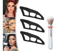 Eyetour Your Glam Bestie - Lot de 3 autocollants réutilisables pour fard à paupières et eyeliner - Guide de maquillage pour le visage et l'eye-liner