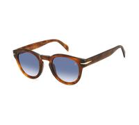 Eyewear by David Beckham - Flat Lunettes de soleil in Havana/Blue Shaded - Homme - Accessoires - Brun - Taille: 49 MM