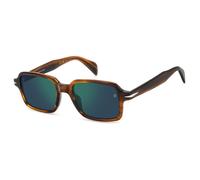 Eyewear by David Beckham - Lunettes de Soleil Rectangulaires Marron avec Talisman - Homme - Accessoires - Brun - Taille: 51 MM