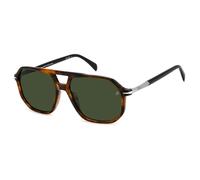 Eyewear by David Beckham - Lunettes de Soleil Vintage Carrées Marron Tortoise - Homme - Accessoires - Brun - Taille: 59 MM