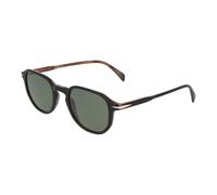 Eyewear by David Beckham, unisex, Accessoires, Brun, Taille: 50 MM Collection de Lunettes de Soleil Rondes Rétro