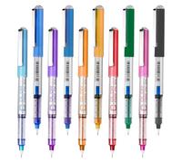 EYEYE Stylos à bille à encre liquide, pointe extra fine de 0,5 mm, 10 couleurs à séchage rapide, stylo à rouler lisse pour le dessin, le coloriage, le journal, la prise de notes, les fournitures de